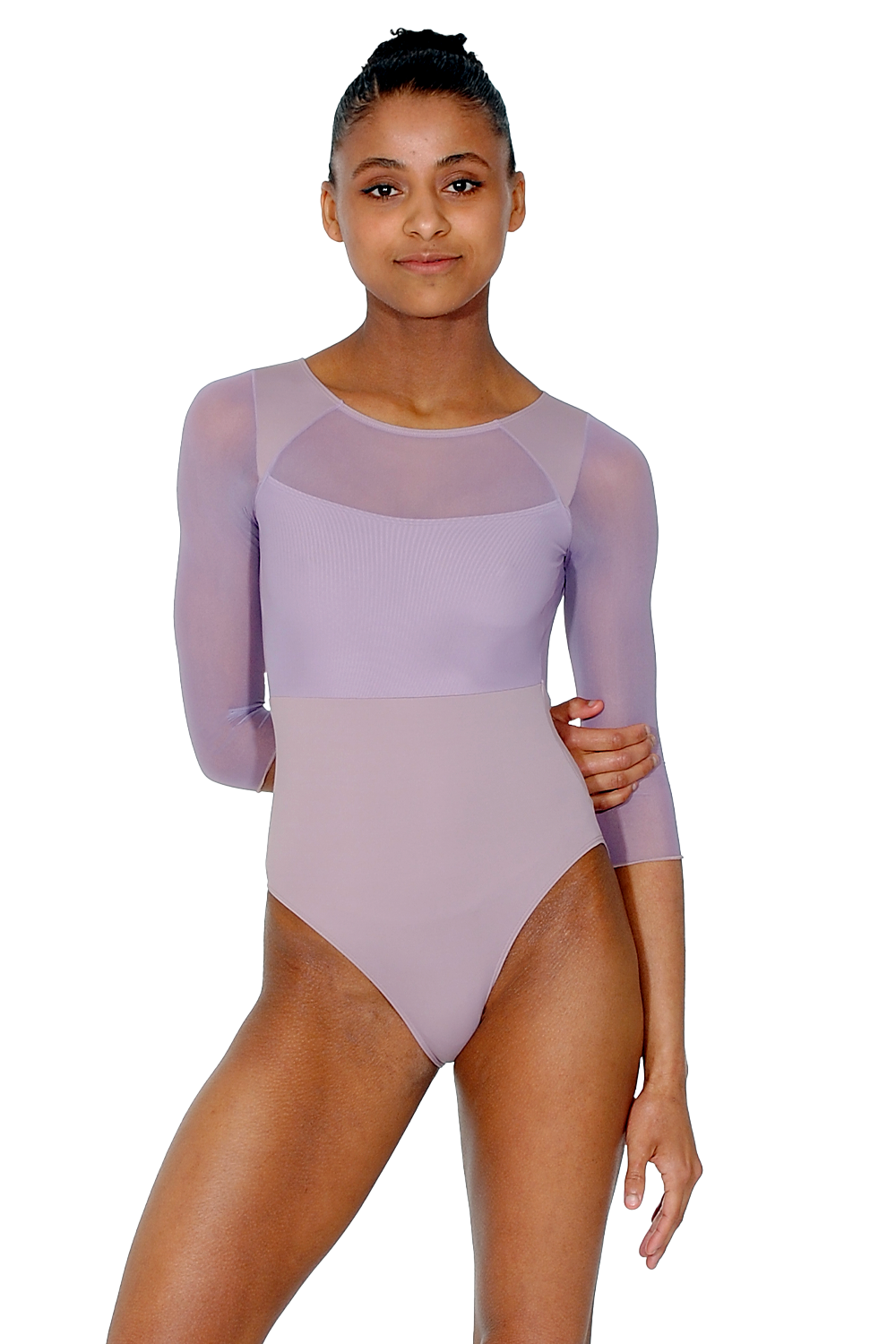 Intermezzo Fiona 3/4 Mesh Sleeve Leotard
