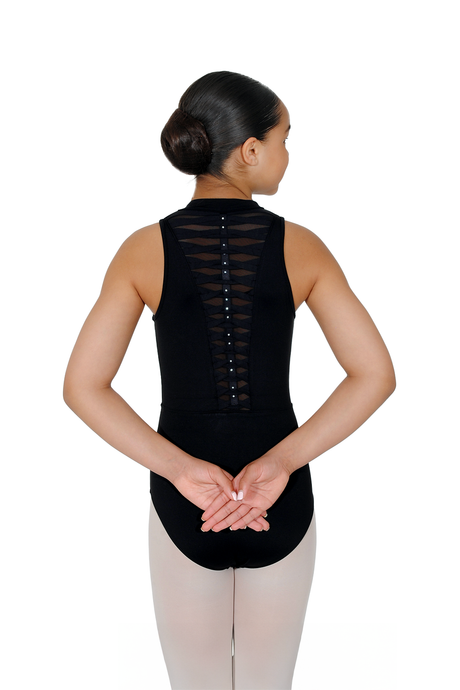 Bloch Rosey Zip Front/High Neck Leotard