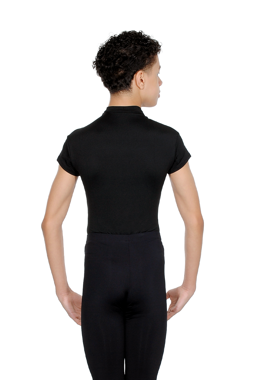 Wear Moi Oberon Short Sleeve leotard with zip front and built in dance belt