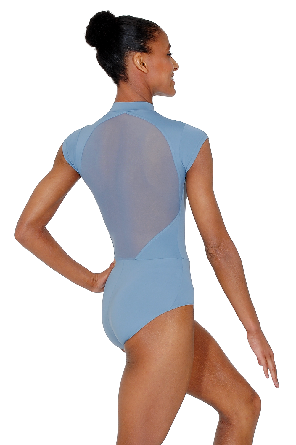 Grand Prix Jessica Cap Sleeve Zip Front Leotard