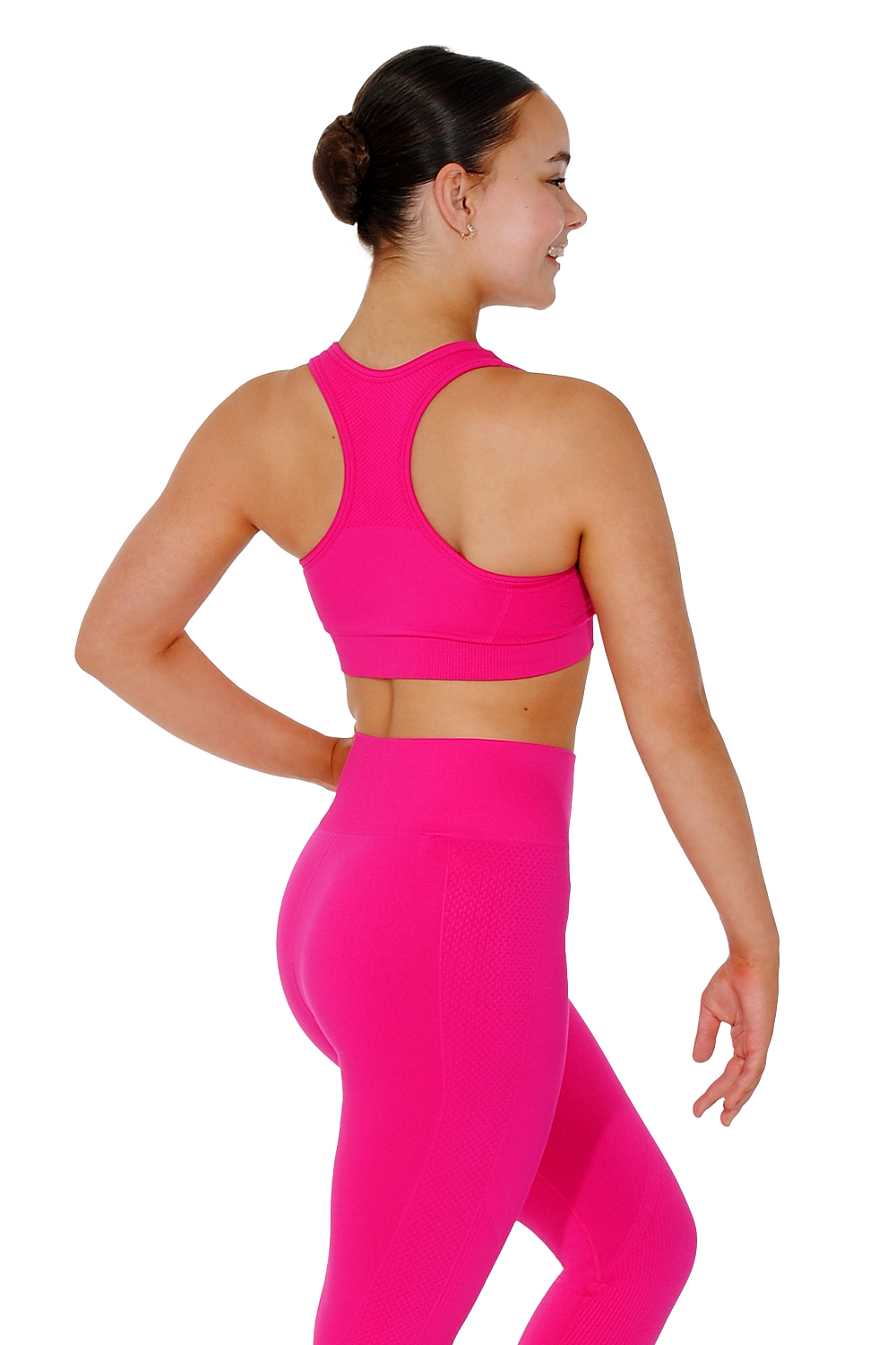 Nahtloses Multi-Sport-Sculpt-BH-Oberteil in Hot Pink von TriDri®