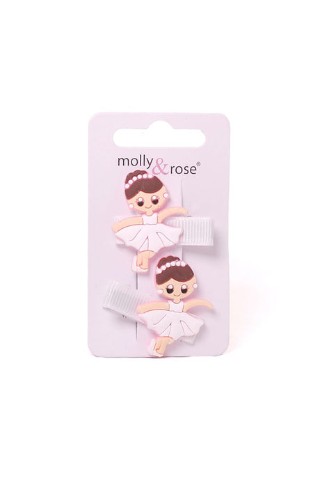 Molly & Rose Ballerina-Haarspangen - 2er-Pack