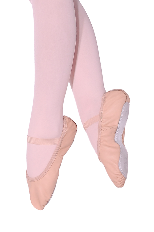 Roch Valley Clara Ballettschuh mit durchgehender Ledersohle ohne Kordelzug