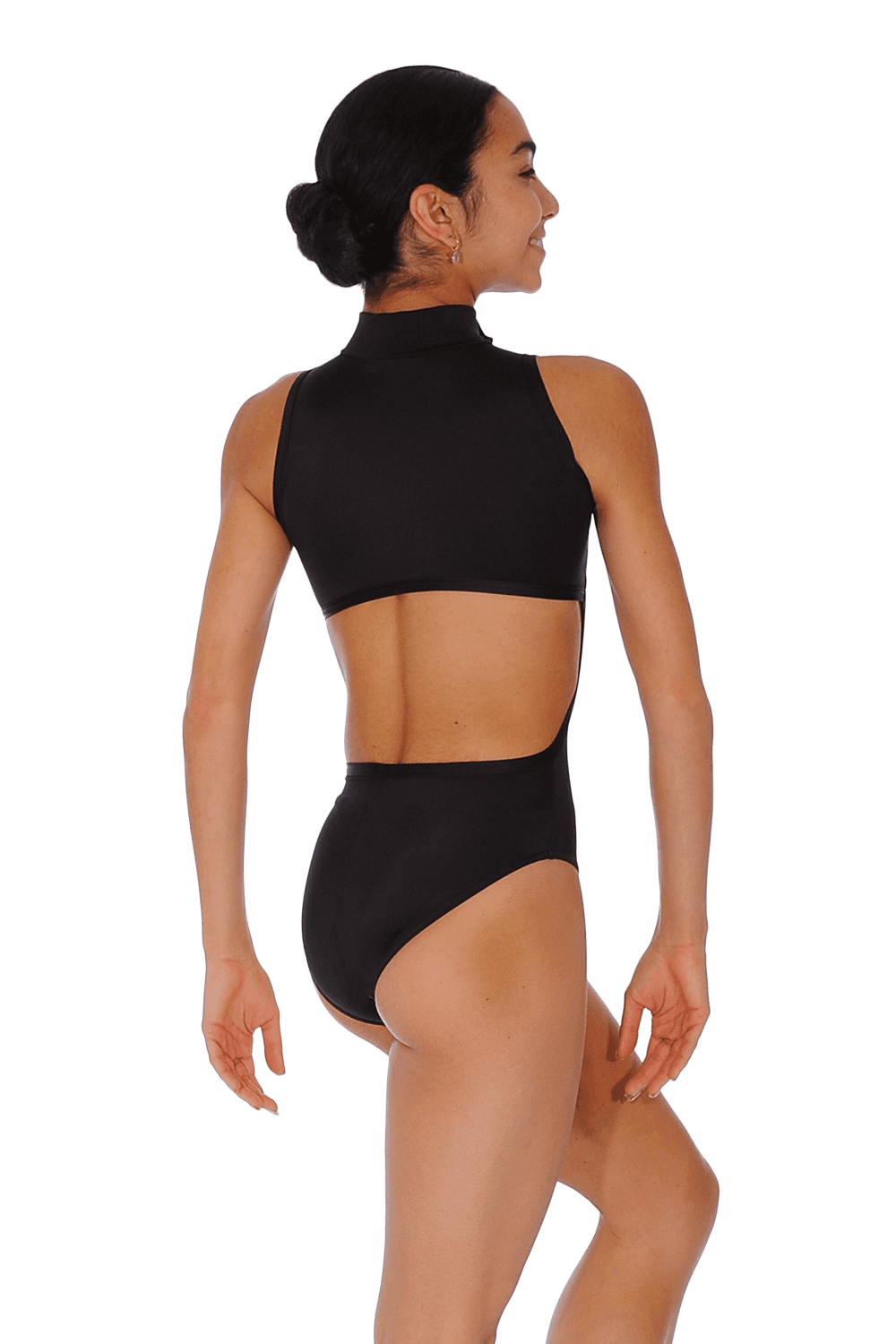 Dansez ECONYL® hochgeschlossenes Tanztrikot mit tiefem Rückenausschnitt