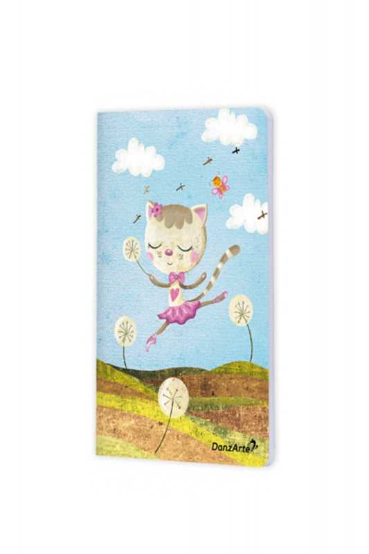 Danzarte A6 Notitzbuch mit tanzendem Häschen