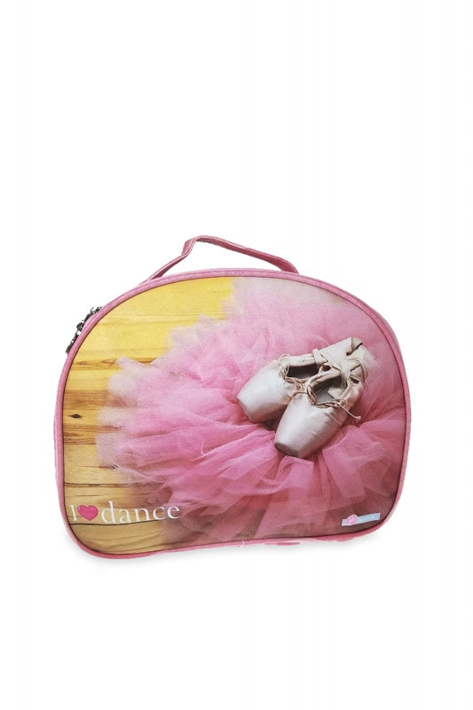 Weiche Tanztasche in Rosa mit dem Slogan „I ♥ Dance“