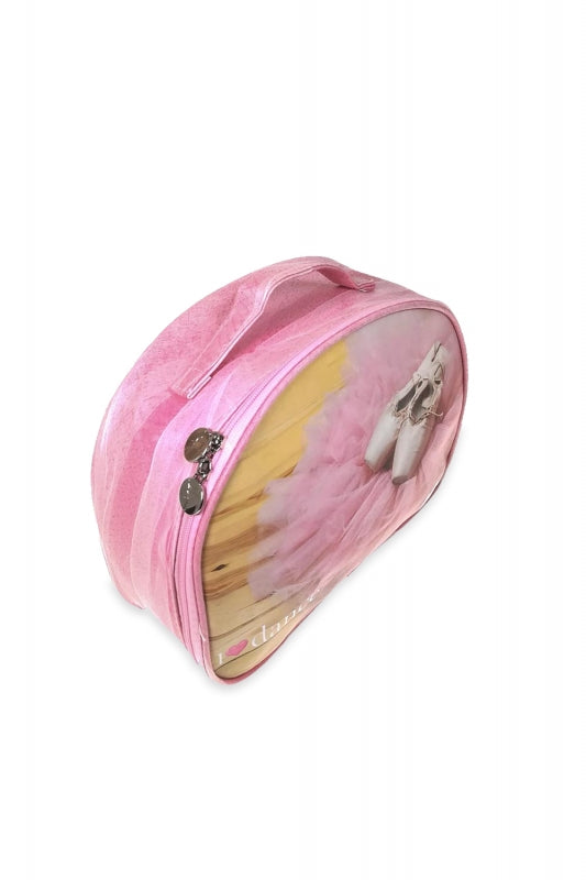 Weiche Tanztasche in Rosa mit dem Slogan „I ♥ Dance“