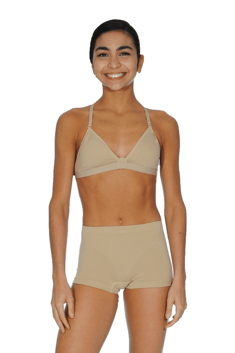 Capezio Mädchen BH mit tiefem Ausschnitt und transparenter Rückseite