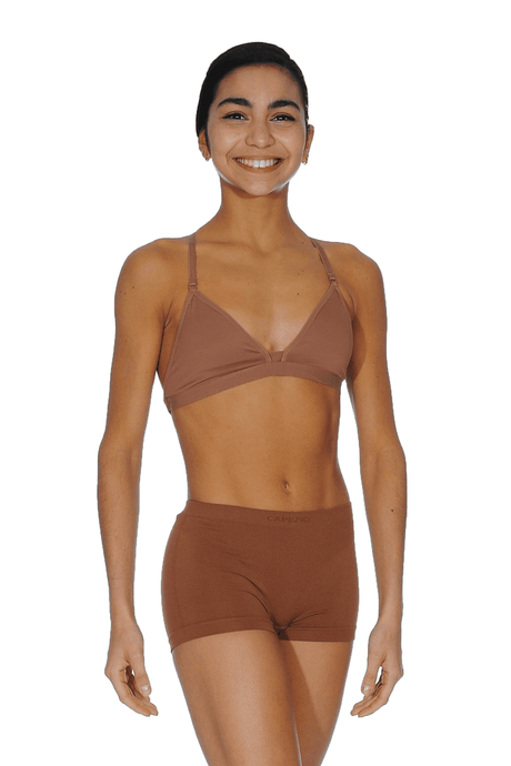 Capezio Mädchen BH mit tiefem Ausschnitt und transparenter Rückseite
