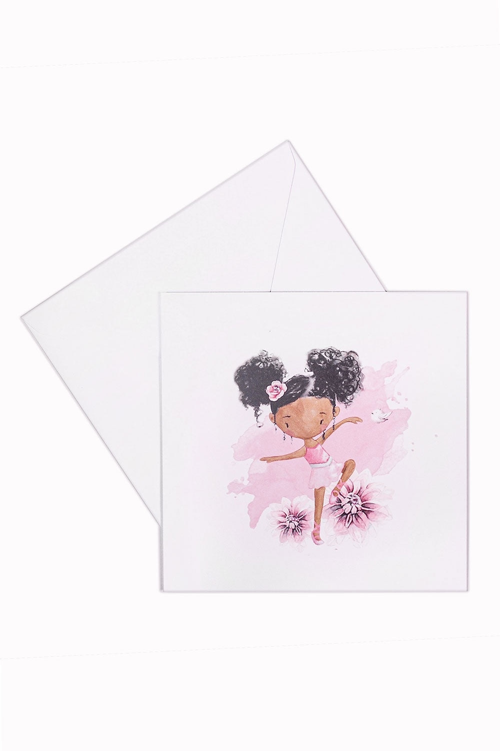Glückwunschkarte – Niedliche Ballerina