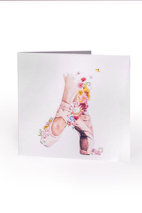 Glückwunschkarte - Ballettschuhe