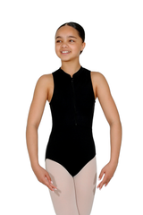Bloch Rosey Zip Front/High Neck Leotard