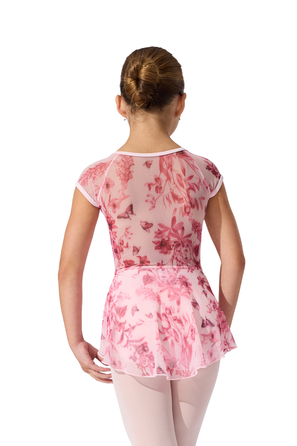 Capezio Girls' Waterlily Floral Mesh Dress