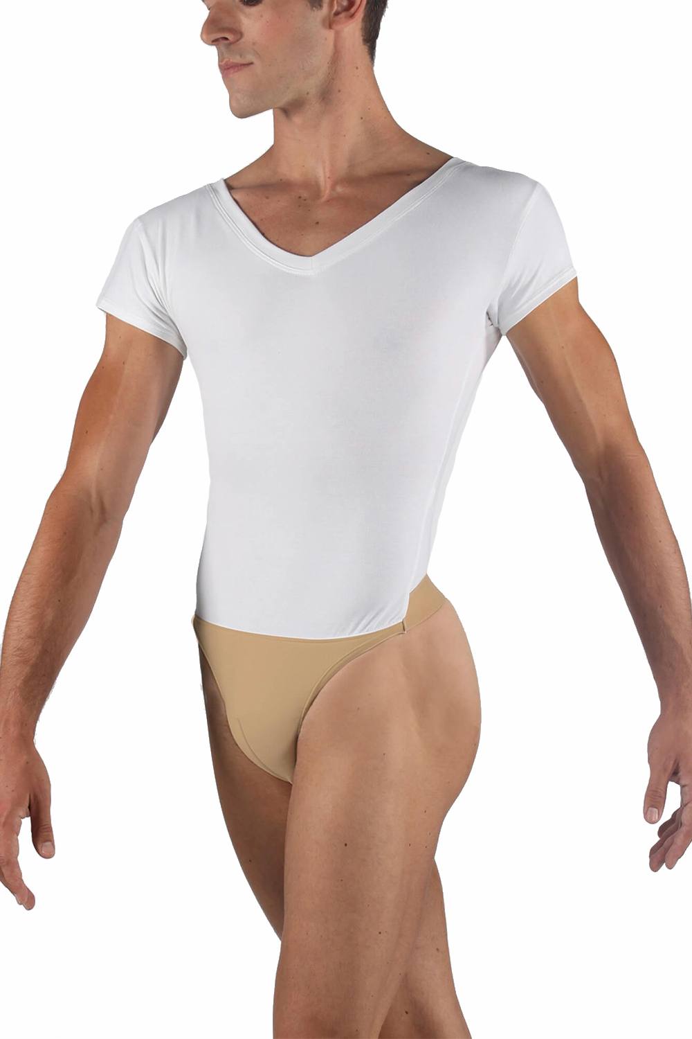 Wear Moi Horacio Short Sleeve leotard with built in dance belt