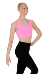Sportliches Crop Top in Pink, Schwarz oder Weiß
