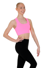 Sportliches Crop Top in Pink, Schwarz oder Weiß