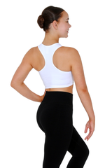 Sportliches Crop Top in Pink, Schwarz oder Weiß