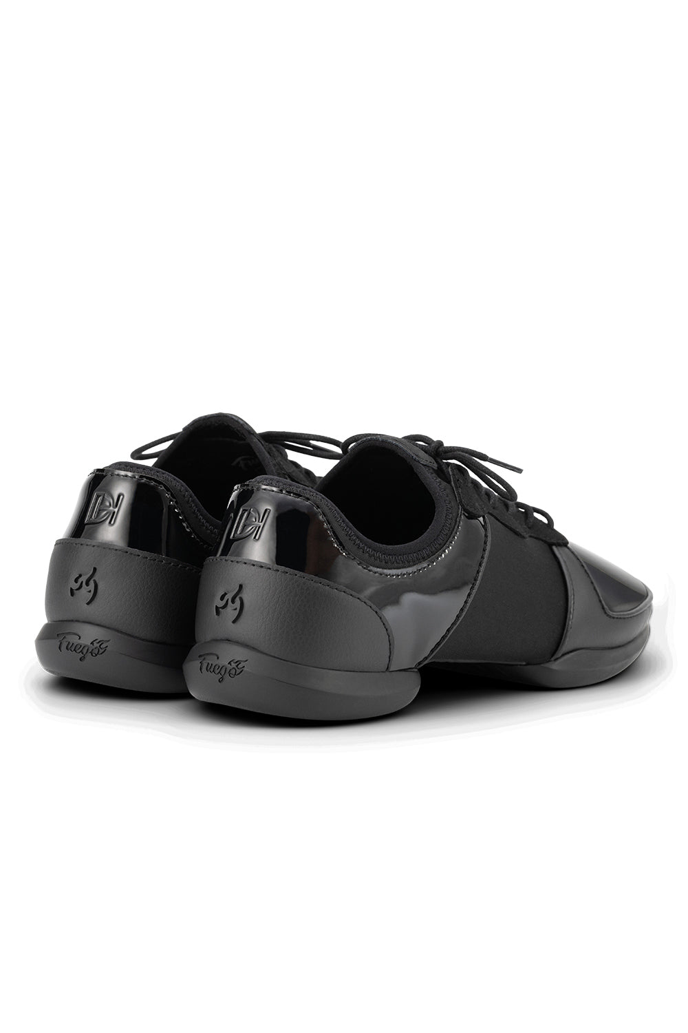Fuego Derek Hough Black Patent Split Sole Dance Sneaker