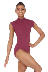 Grand Prix Jessica Cap Sleeve Zip Front Leotard