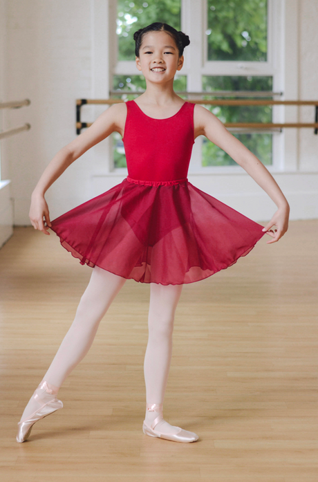 Roch Valley ISTD kurzärmeliges Ballett Trikot aus Baumwolle