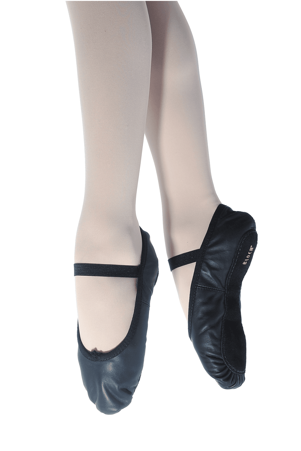 Bloch Arise Ballettschuhe aus Leder mit durchgehender Sohle (Schwarz)