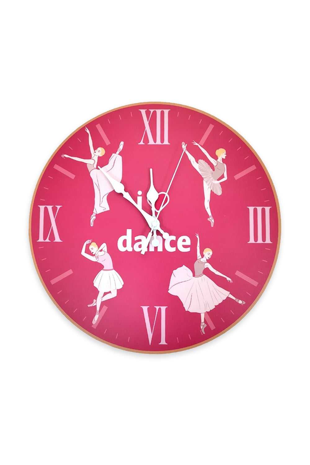 Girardi – Wanduhr „Ballerina“ in Fuchsia-Pink