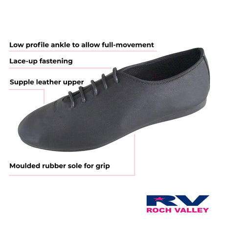 Roch Valley Leather Rubber Sole Jazz Shoes