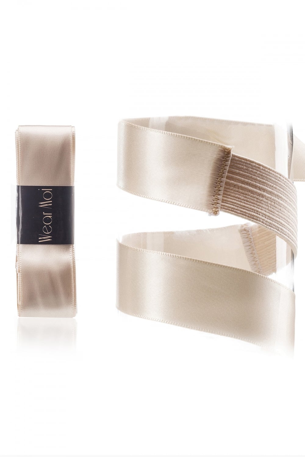 Wear Moi Bereits vorgeschnittenes Satin Spitzenschuh-Band mit Stretchmaterial