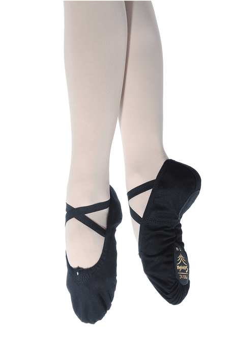 Sansha Pro Ballettschläppchen aus Leinen- Breite Passform